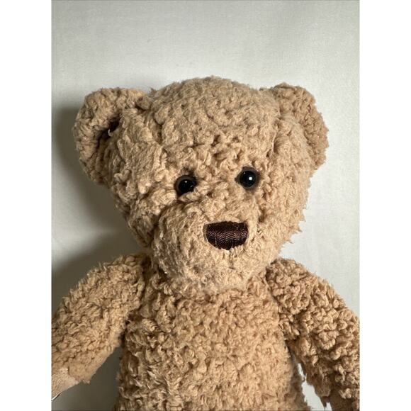 Build a Bear Timeless Teddy Plush Tan Brown Red Paws 2019 Version Stuffed Animal - Picture 2 of 7